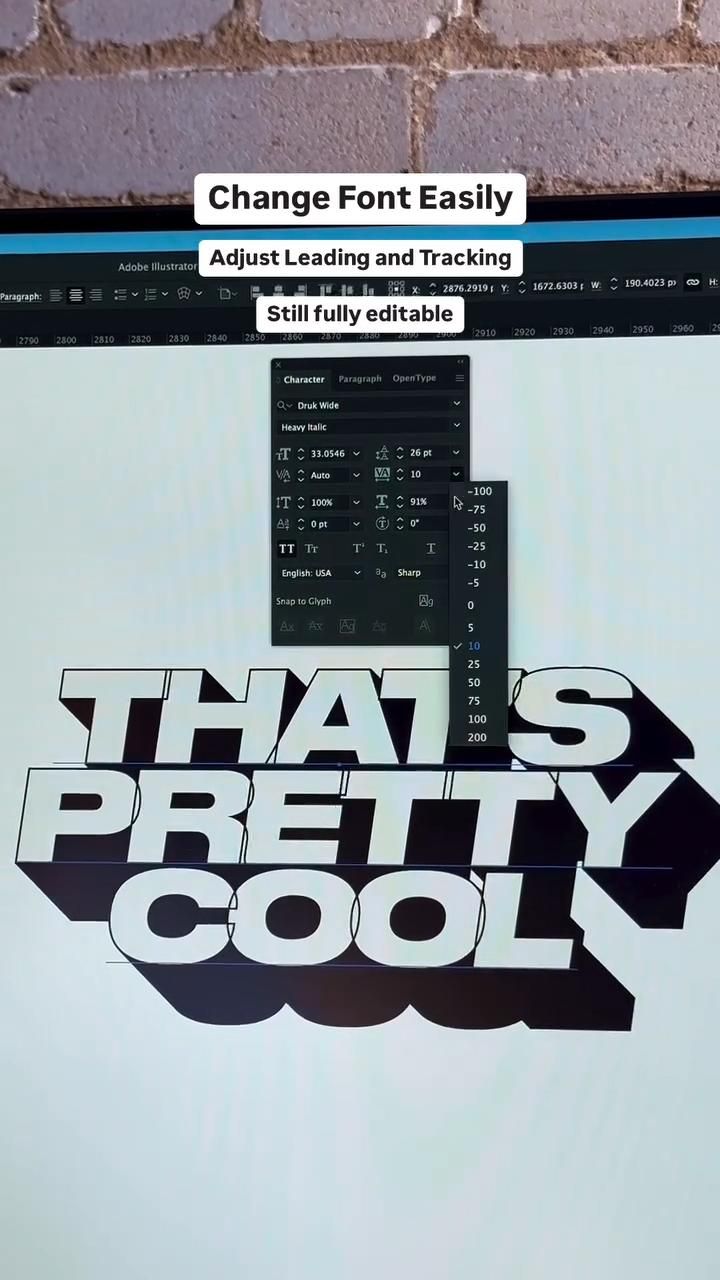 Adobe Illustrator 3D Text Tutorial