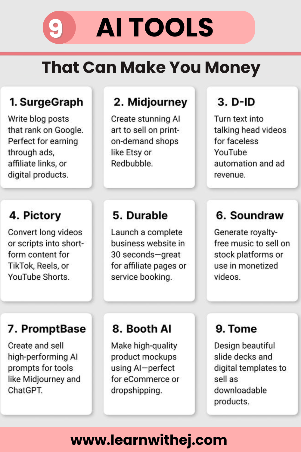 Turn AI Into Cash – 9 Tools to Start Now