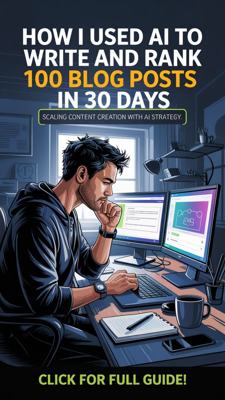 How I Used AI to Write and Rank 100 Blog Posts in 30 Days Scaling Content Creation with AI Strategy