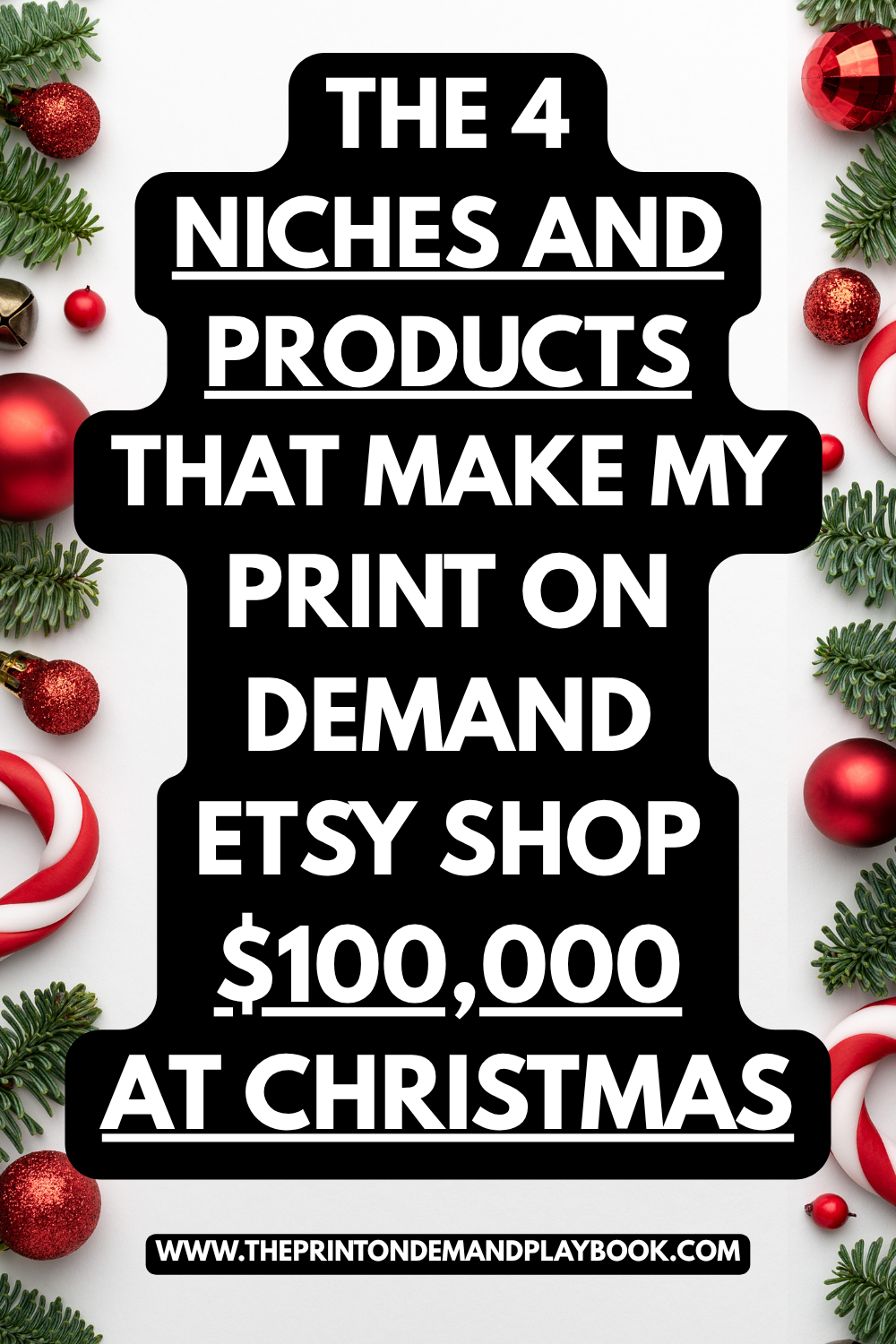 Small Business inspiration- 4 Niches & Products That Make My Print on Demand Etsy Shop 100K at Xmas
