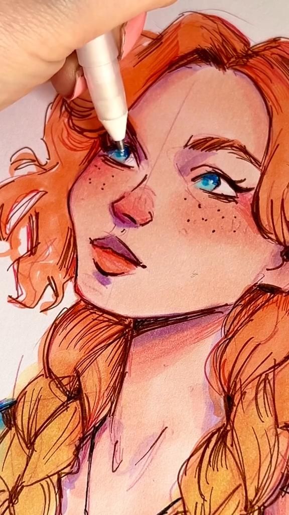 Sketchbook marker art