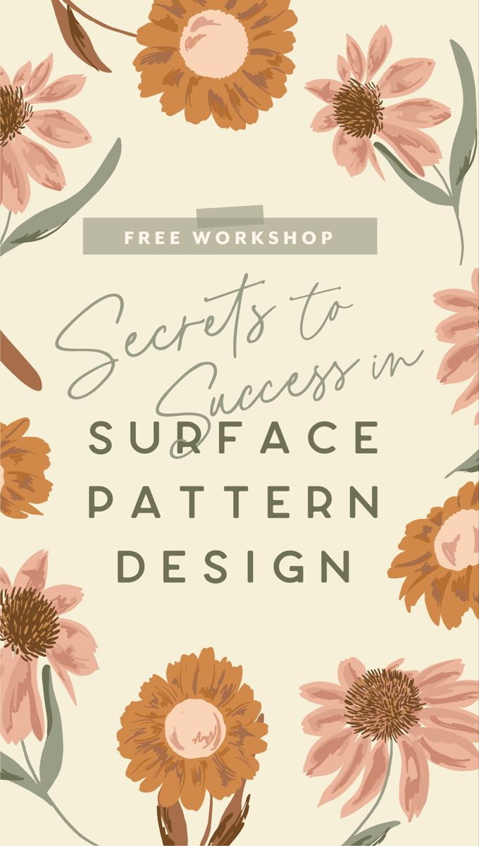 Free workshop to learn SurfacePattern Design