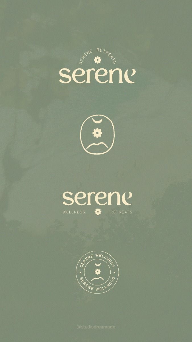 Serene Wellness Retreats Branding Design | Studio Dreamade