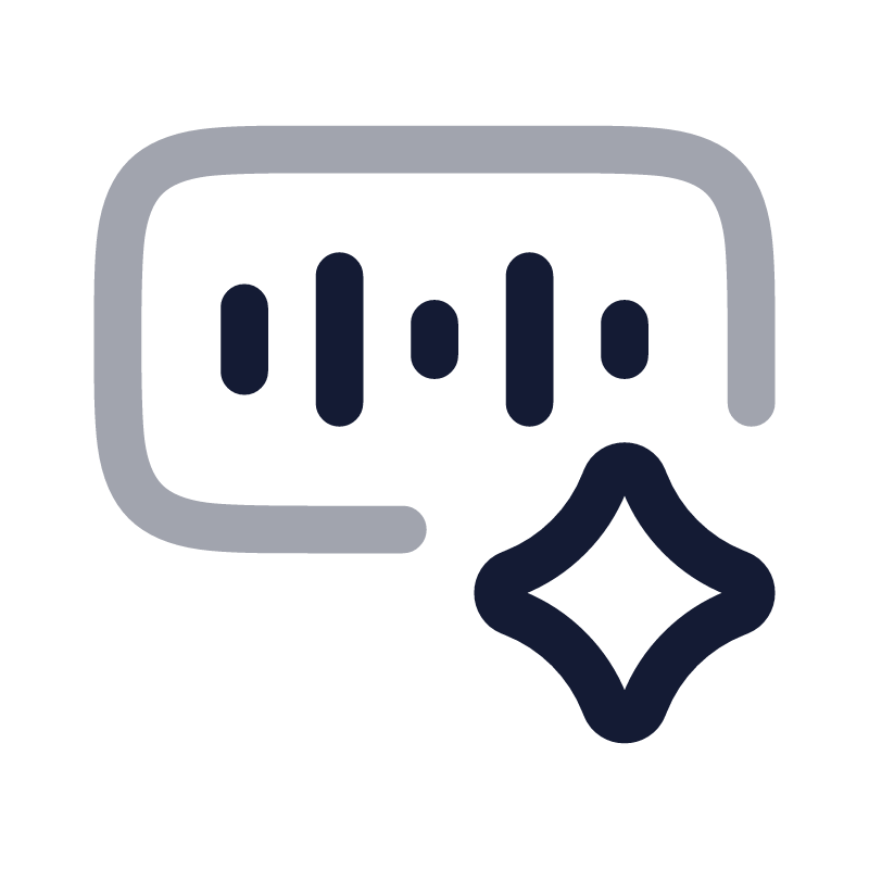 Ai Voice Generator Icon – Twotone Rounded | Hugeicons