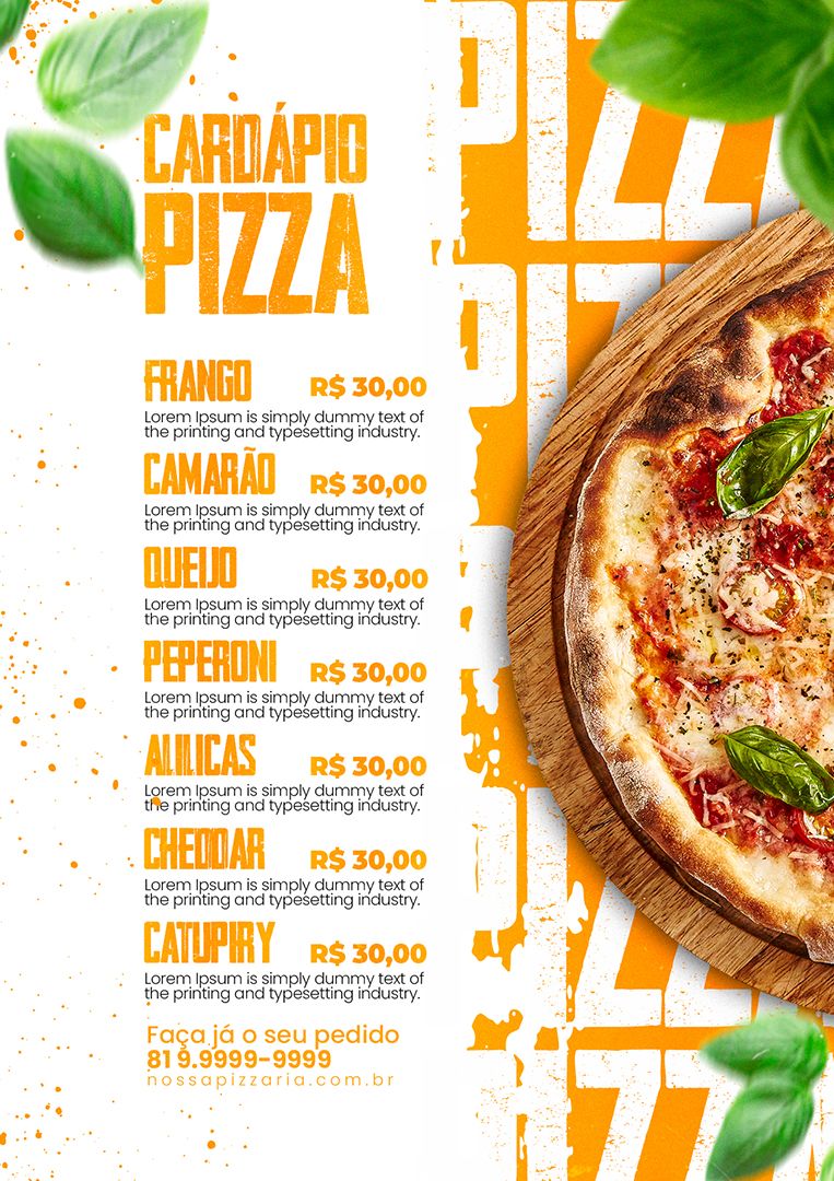 Modelo de Cardápio Pizzaria PSD Editável.zip