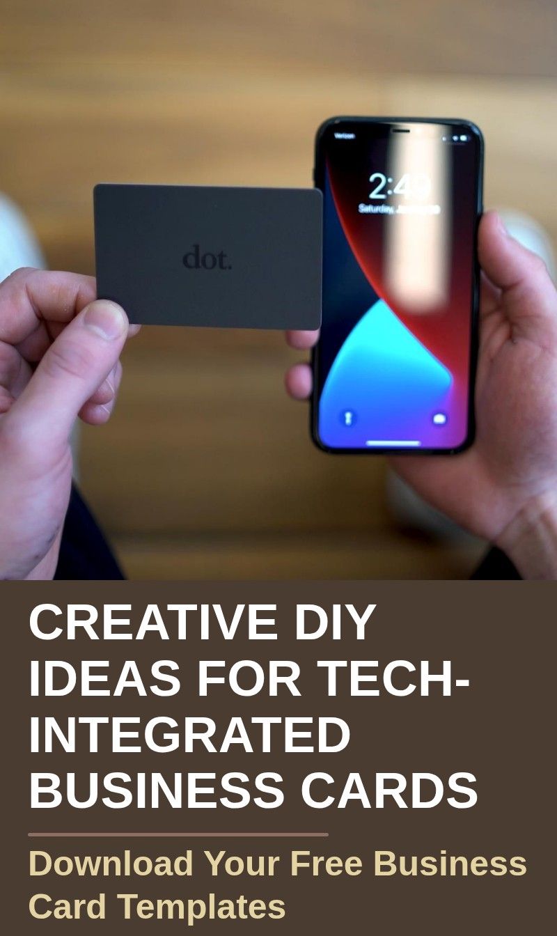 Creative DIY Ideas for Tech-Integrated Business Cards