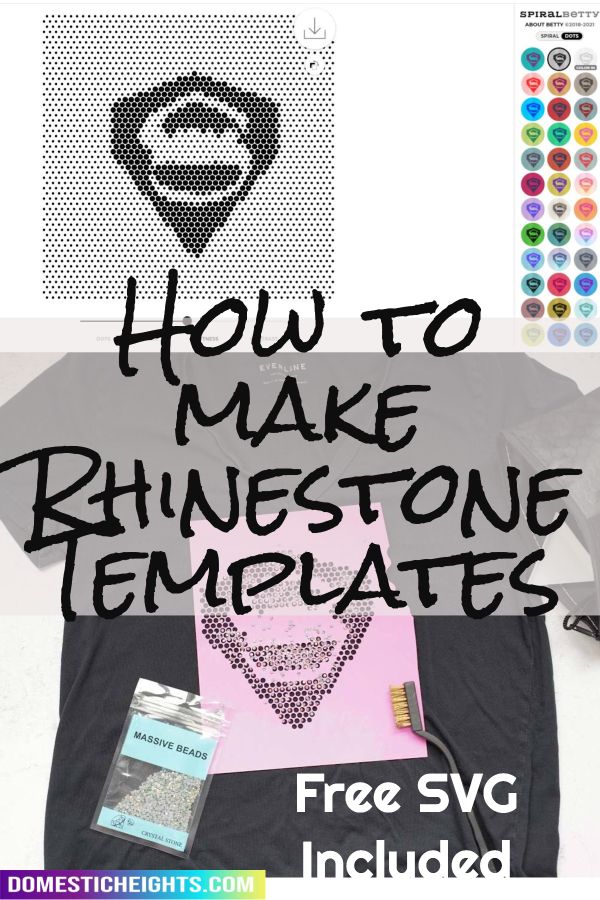how to make a rhinestone template