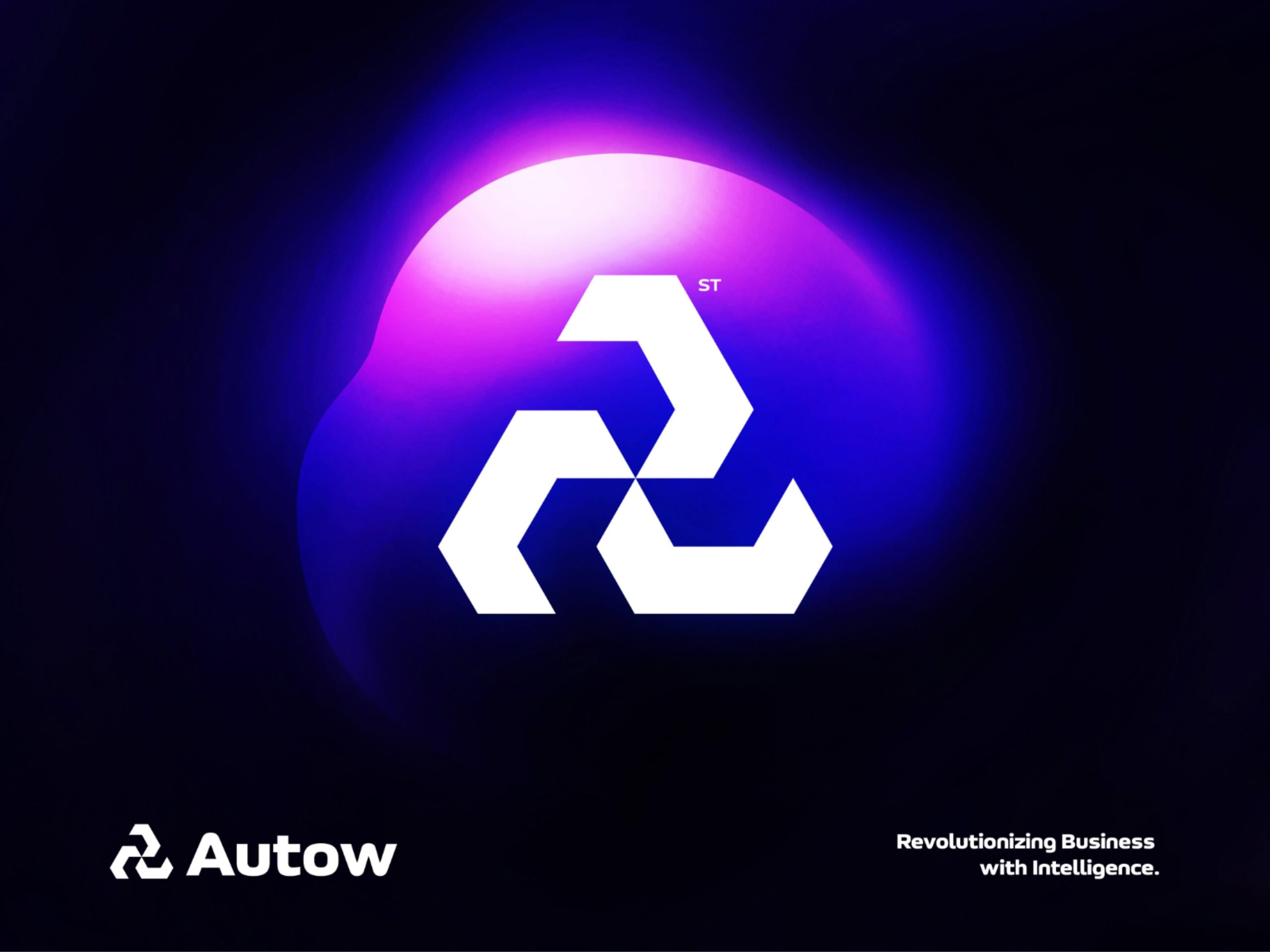 Autow – A logo, A letter logo, Modern logo, Tech, Technology, UI, AI, App, Website