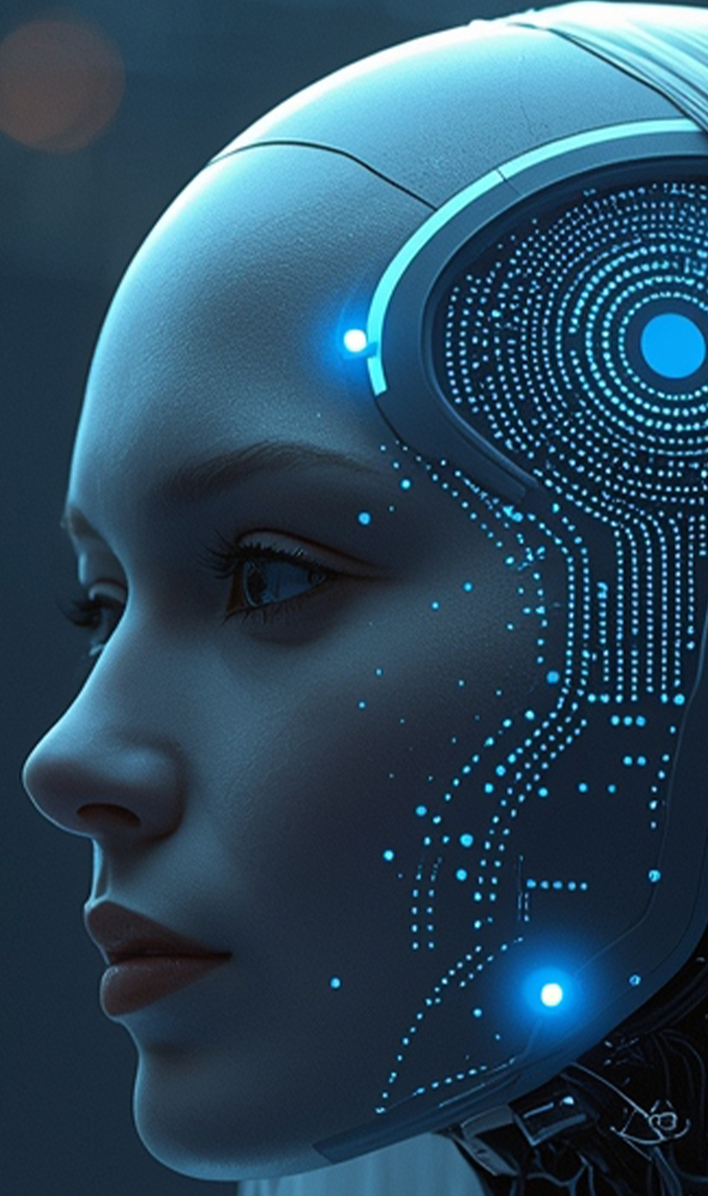 AI Neural Woman – Futuristic Cyberpunk Wall Art