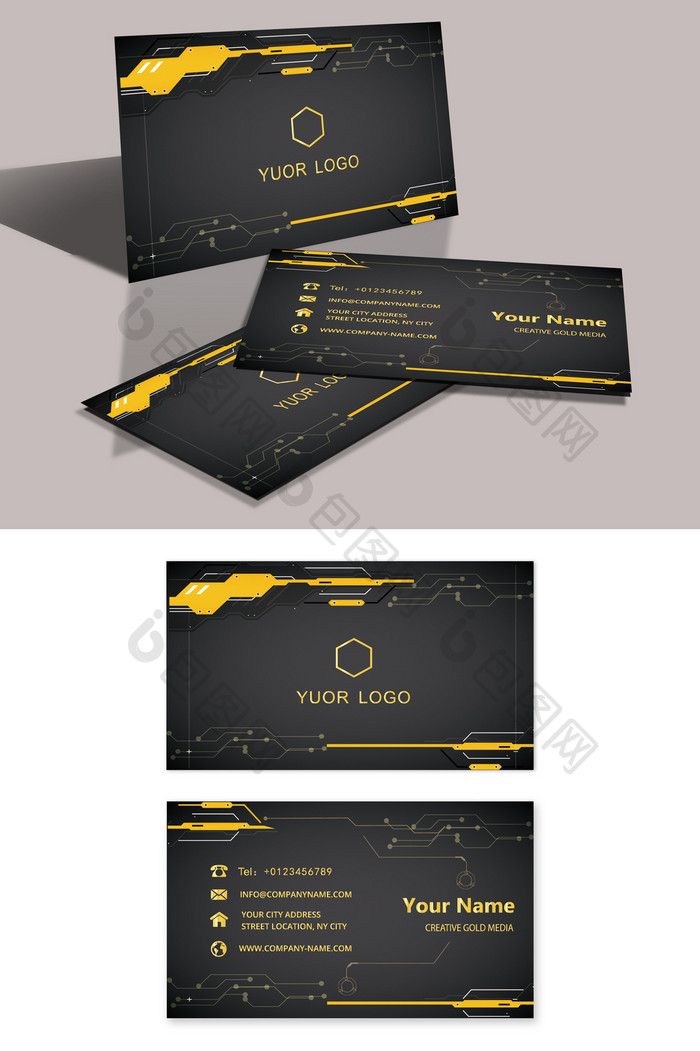 Creative Technology Business Card | AI Free Download – Pikbest