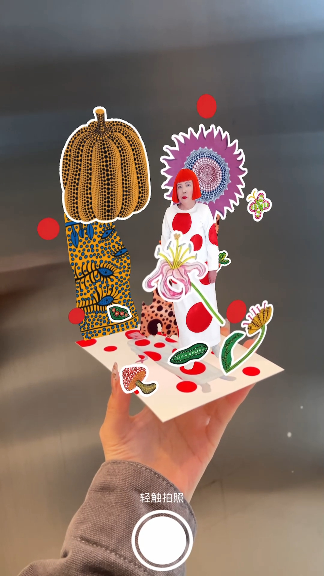 Yayoi Kusama’s Polka Dot World 🔴🟡 | Augmented reality art