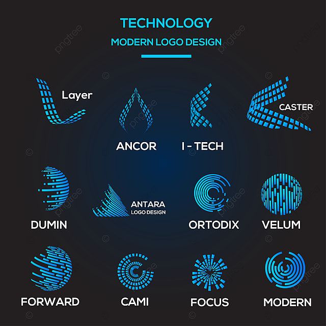 Tecnológico Logo Collection PNG , Business, Linha, Logotipo Imagem PNG e Vetor Para Download Gratuito