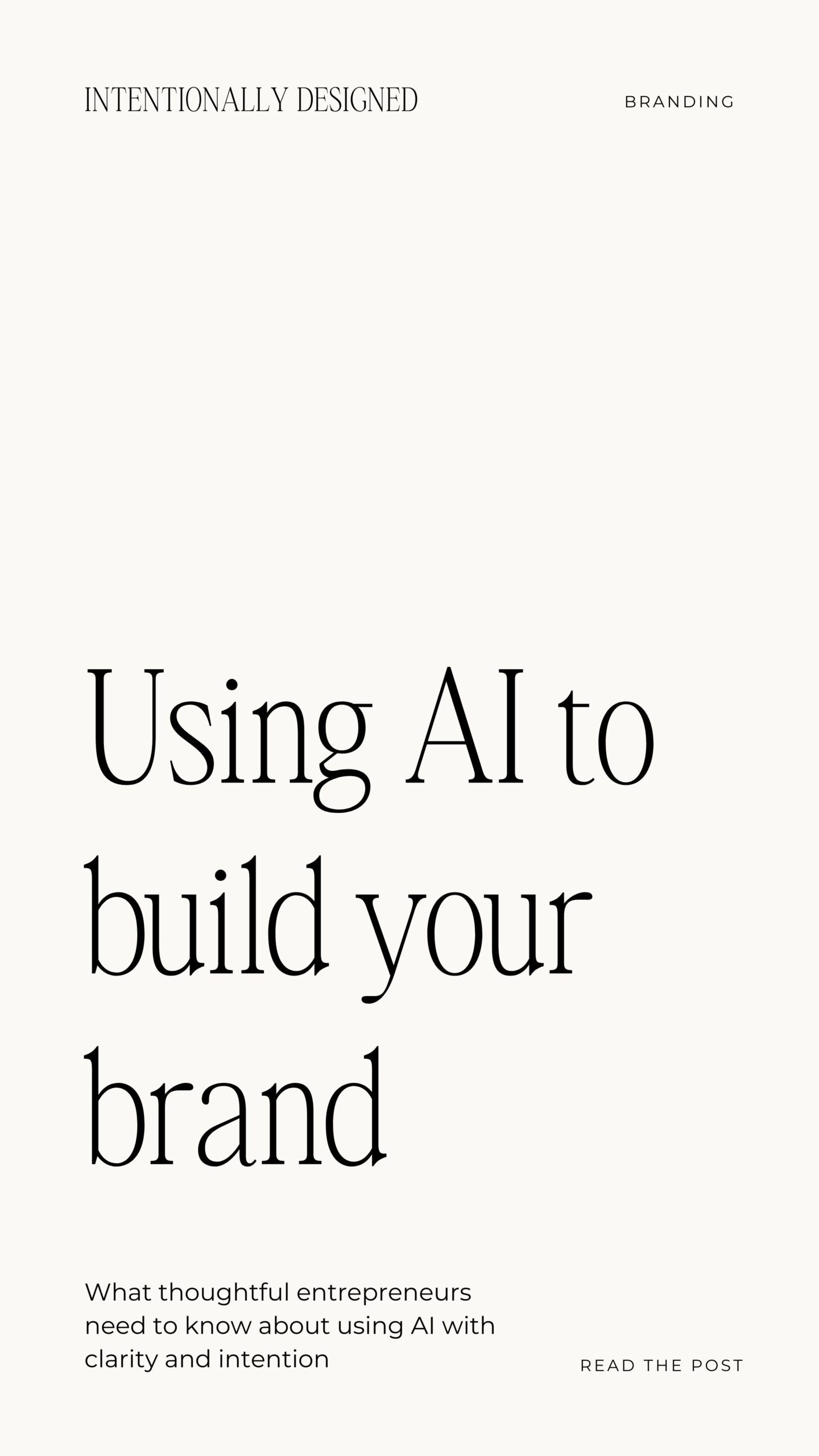 Using AI for personal branding (beyond basic prompts) – Intentionally Designed