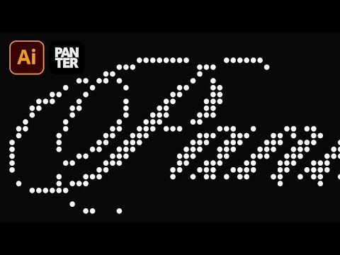 How To Make Dotted Pixel Text In Illustrator