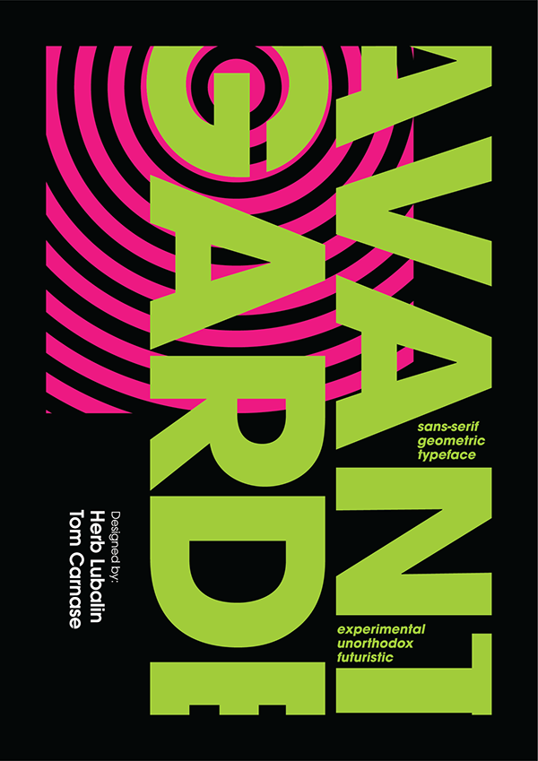 Avant Garde Typography Book – z. shfq