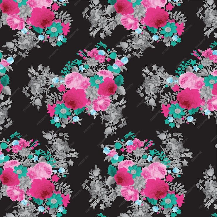 Textile print design a seamless pattern abstract background fabric print | Premium AI-generated vector