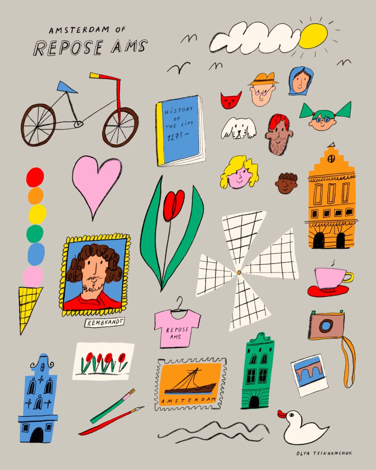 Illustration of Amsterdam