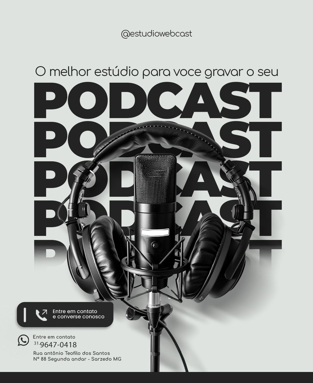 Social media – Estúdio de Podcast 4