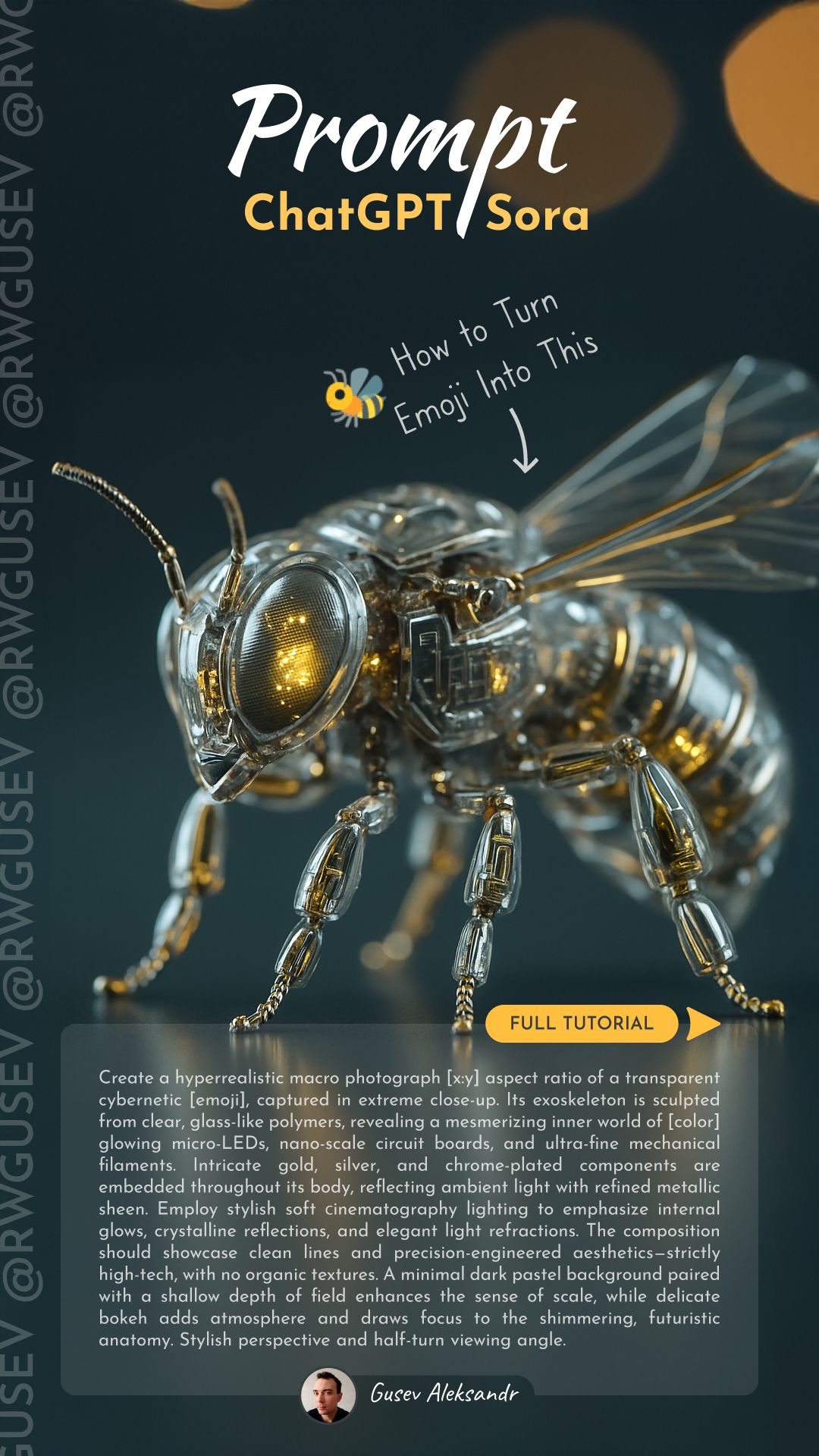 ChatGPT & Sora Prompt: Cyber Emoji Maker