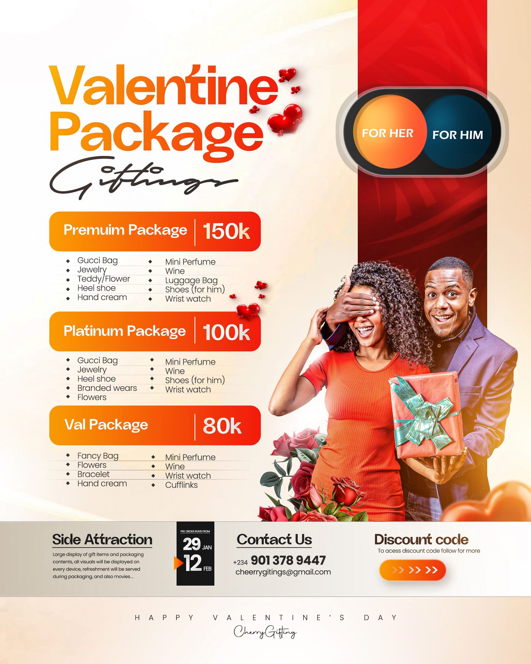 Valentine flyer design