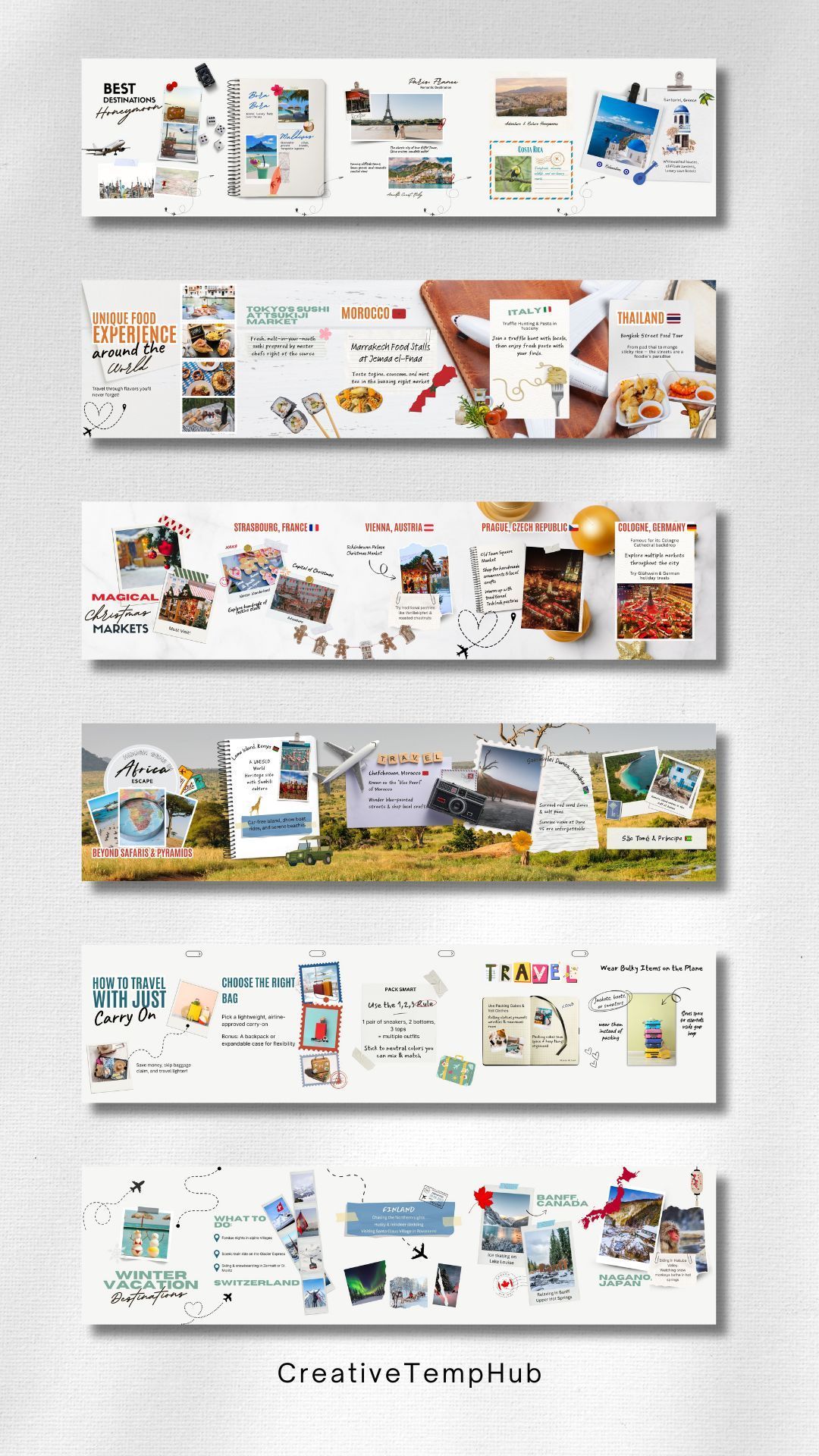 Social Media Carousel Post Design for Travel Agency Instagram