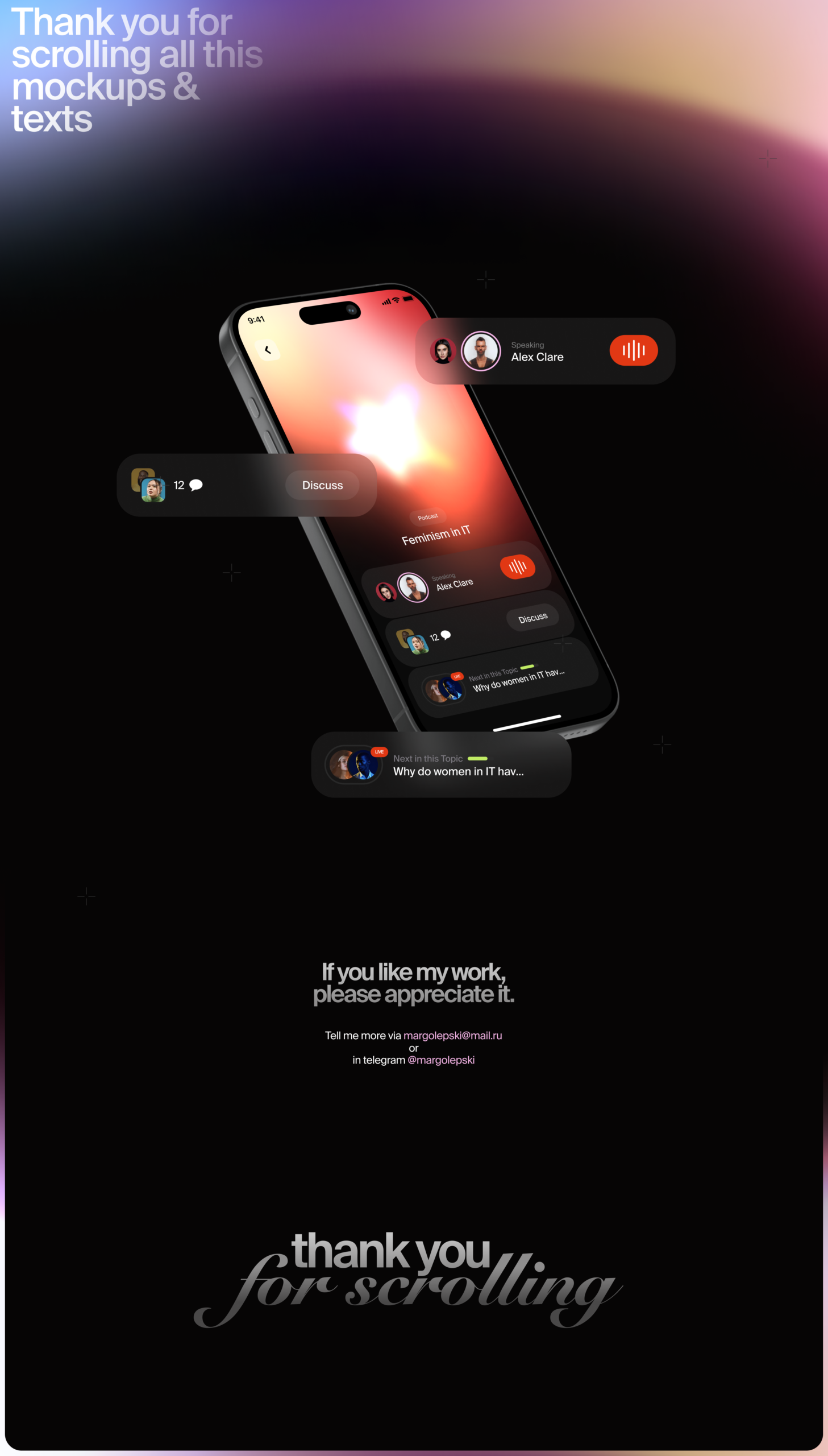 MOOUN – Music App & UX UI Design – Margo Lepski