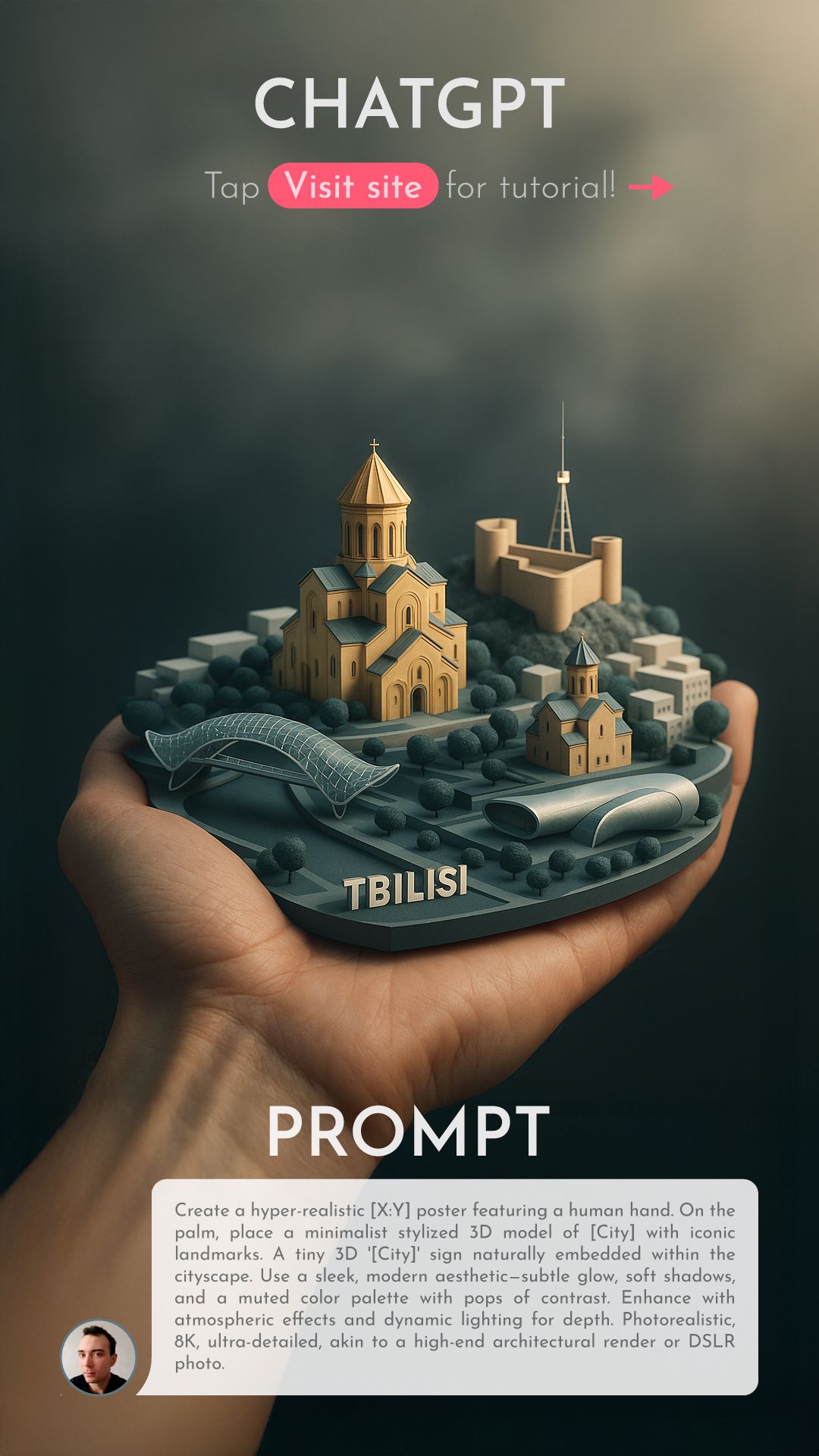 ChatGPT Prompt: City in the Palm