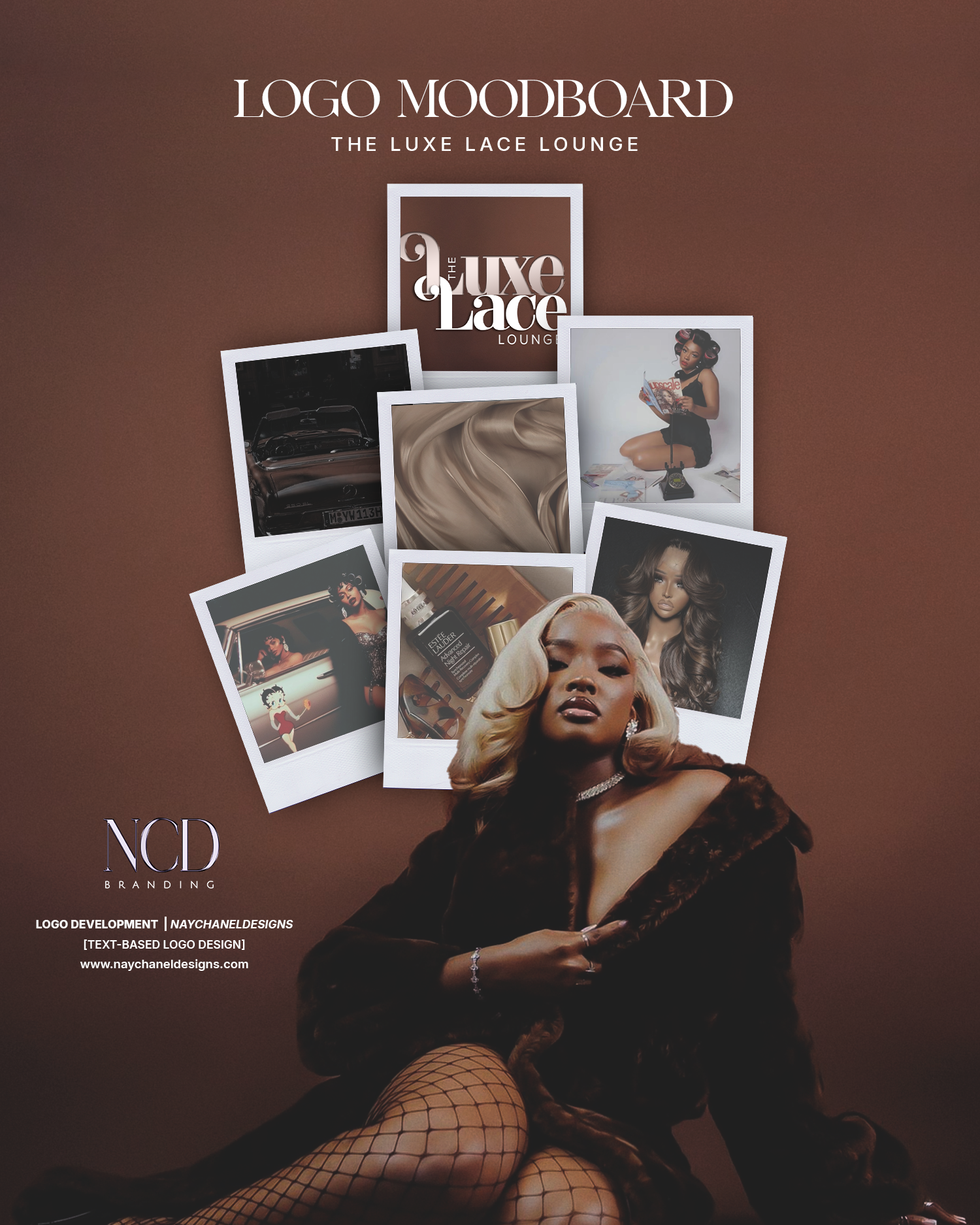 Vintage Hair Business Logo Moodboard