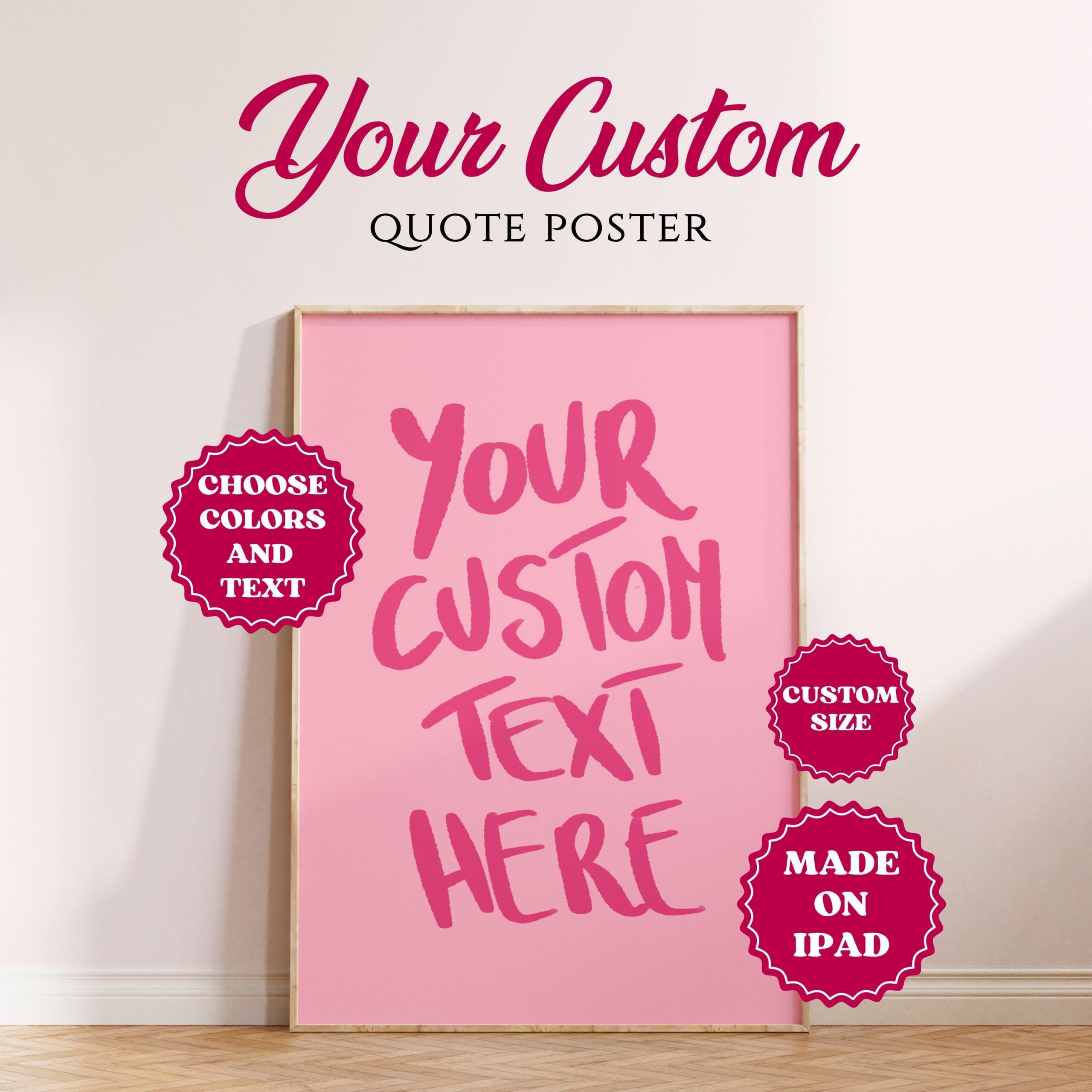 Impression de texte personnalisée, Impression d’affiche personnalisée, Impression typographie personnalisée, Impressions colorées, Devis personnalisé, Impression d’art mural devis cadeau, Numérique