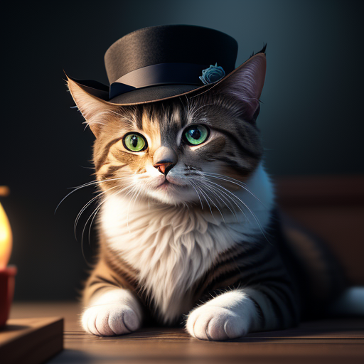 🐱 “Feline Fashion: Cat in a Hat” 🎩😺