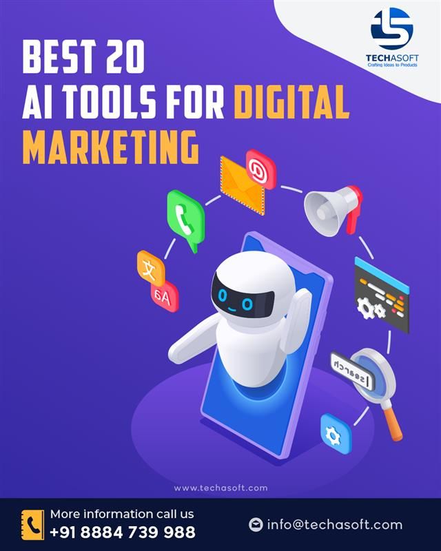 Best 20 AI Tools For Digital Marketing