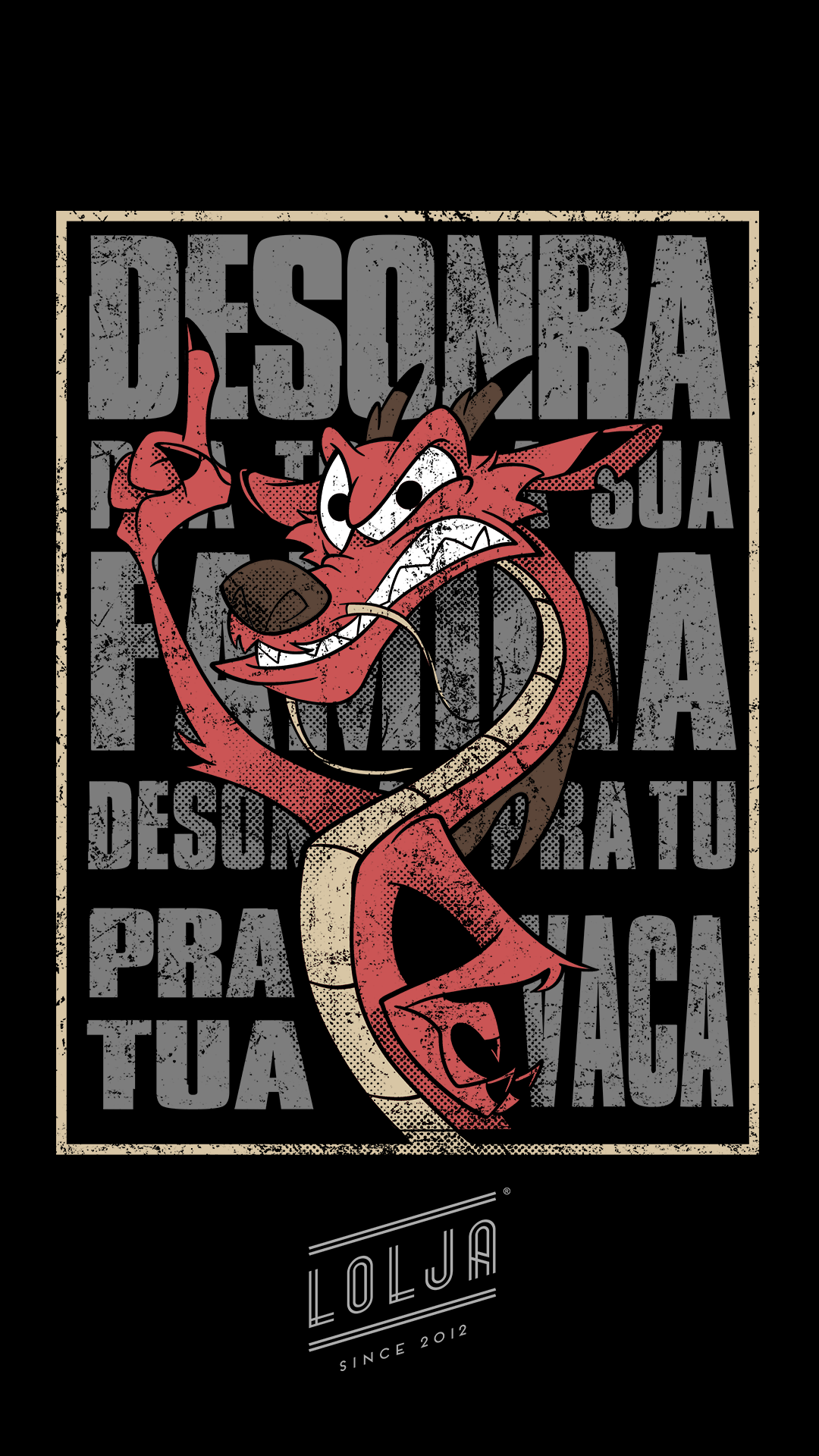 Camiseta Desonra