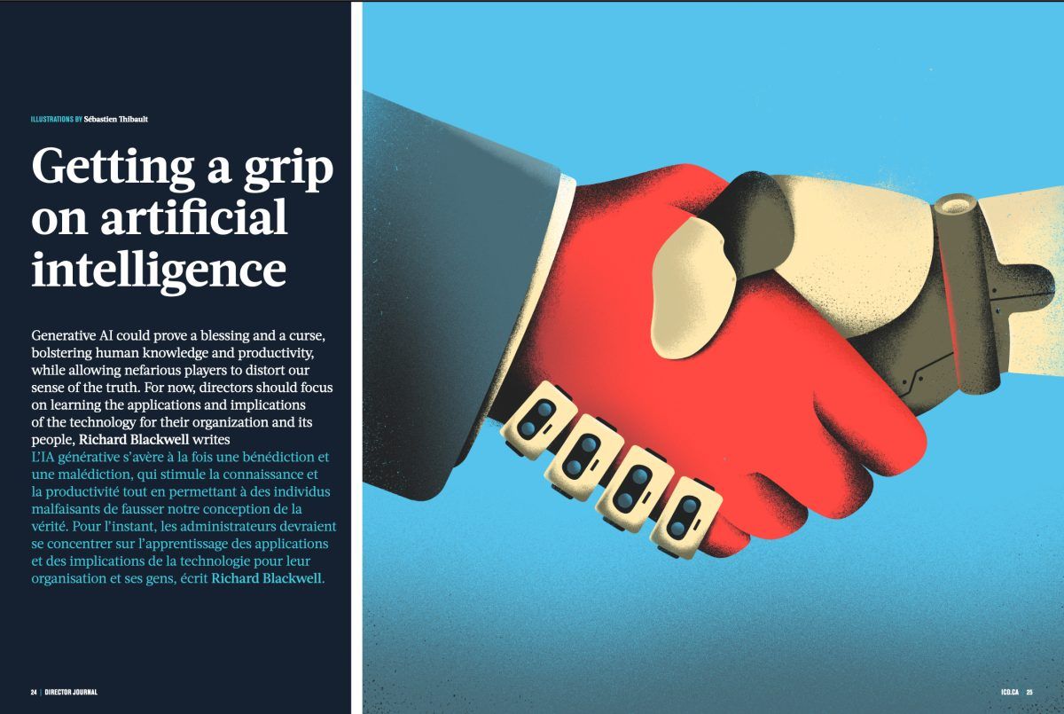 Sébastien Thibault / Director Journal / Artificial intelligence in business | Anna Goodson Illustration Agency