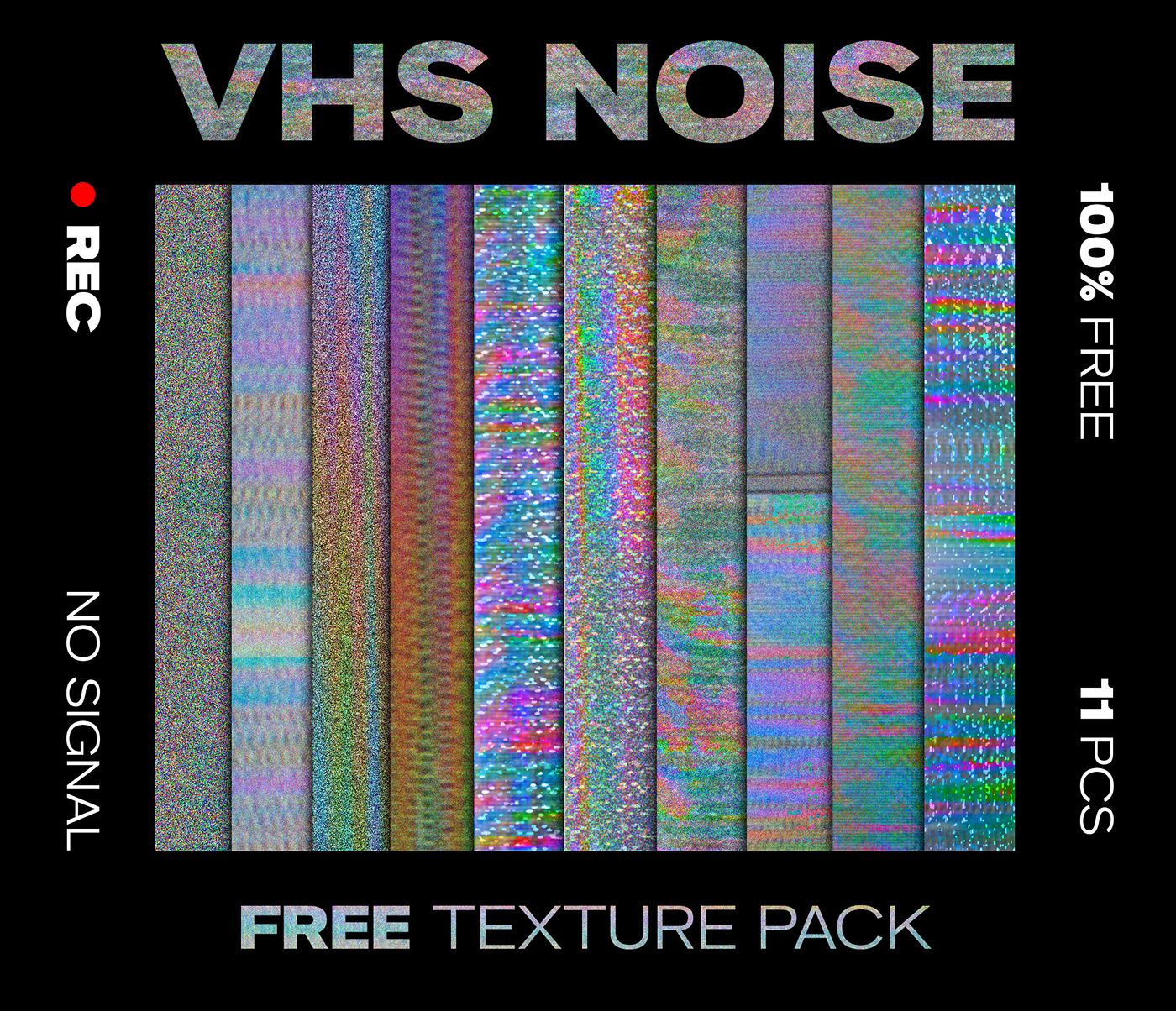VHS noise free textures – Web Design Bites