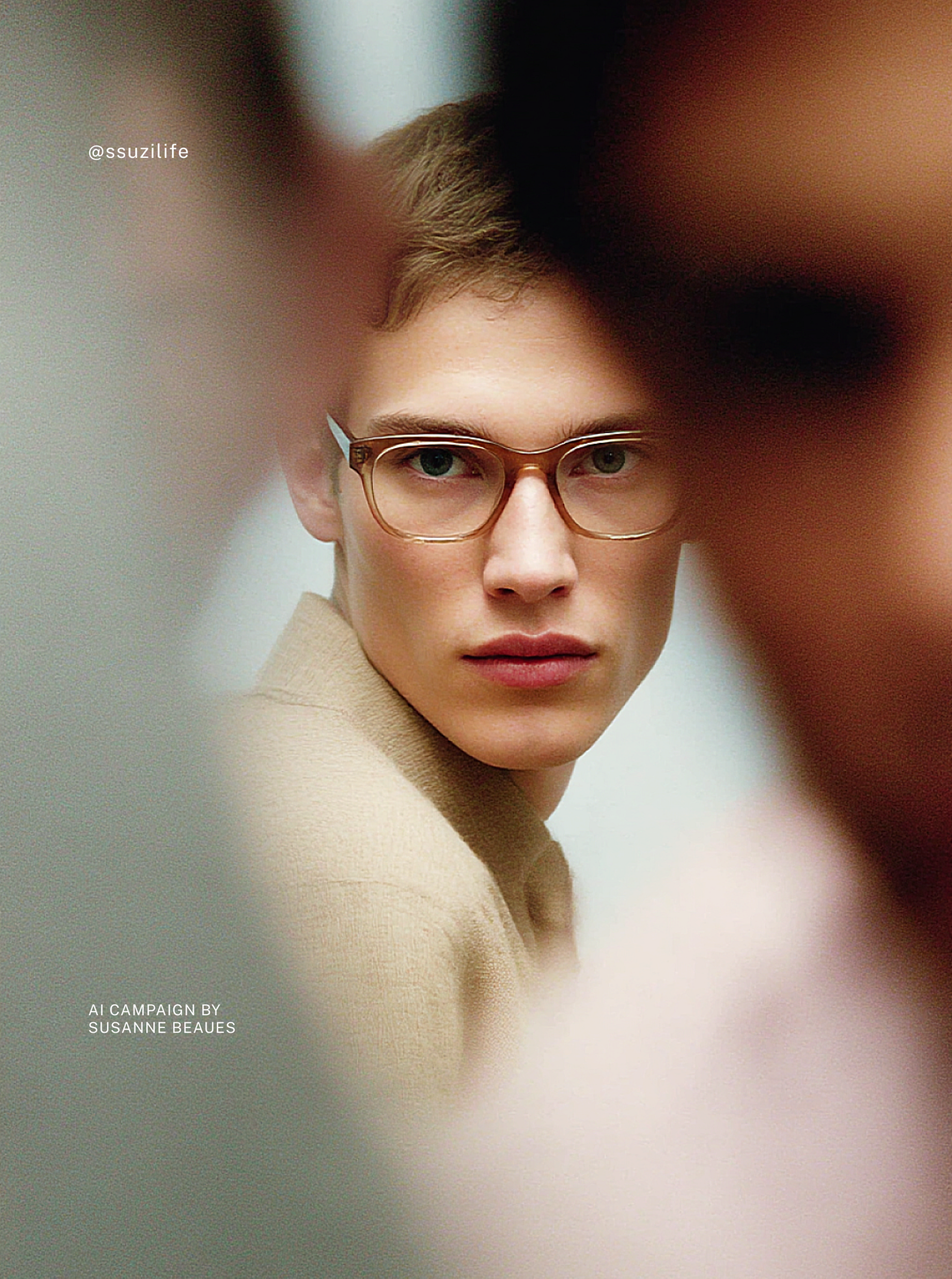 Prompts for Glasses Blurry Fashion AI Magazine Advertising Marketing Campaign