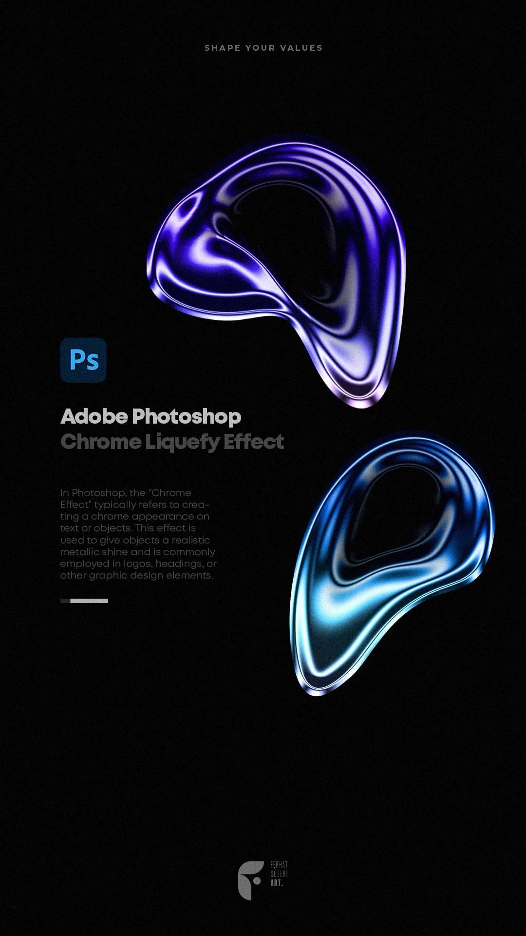 Chrome Liquefy Effect | Adobe Illustrator Tutorial