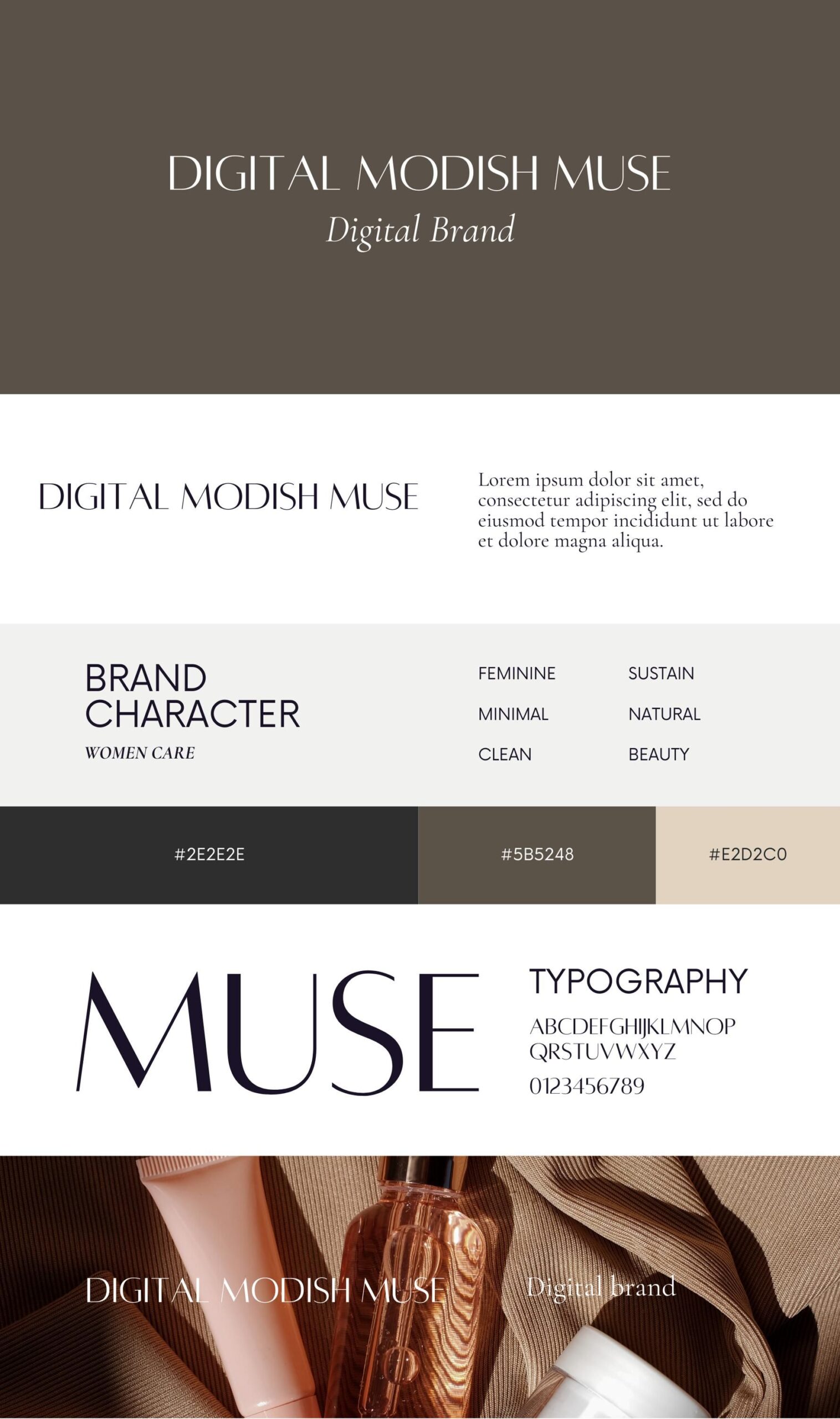 Panneau de marque minimaliste, Modèle de marque Canva, Tableau d’ambiance esthétique, Kit marque modifiable, Panneau moderne, Modèle de palette de couleurs, Conseils pour la marque