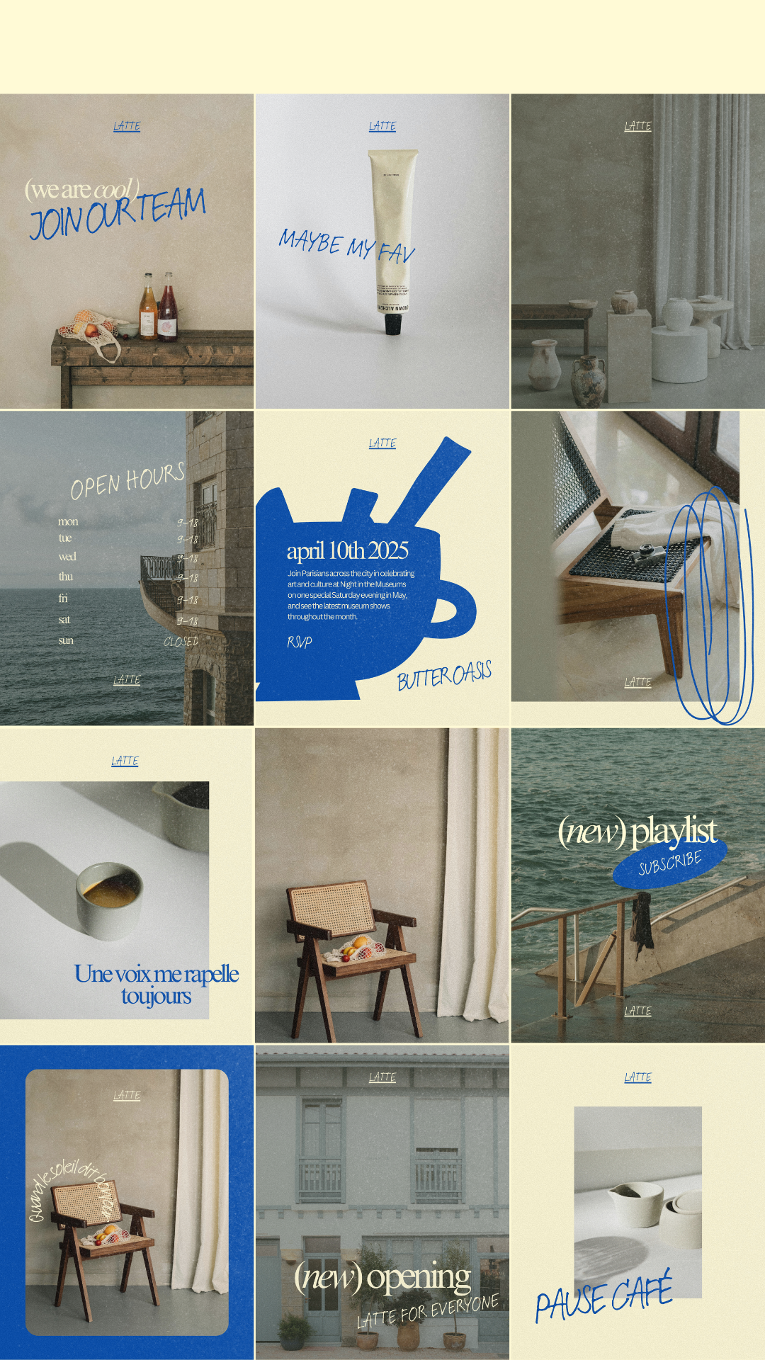 🥛Latte – Concept Store Social Media Strategy