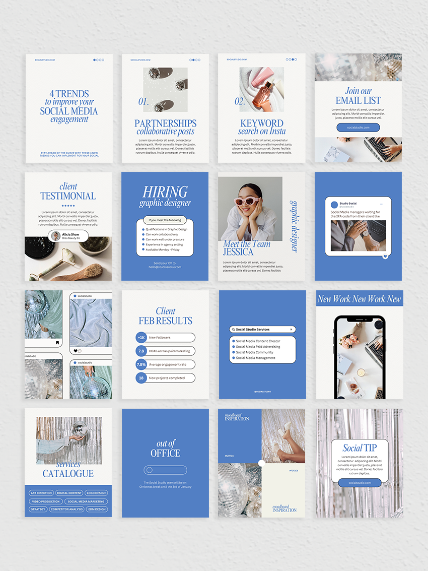 🧰Effortless Social Media Management Instagram Post Templates for Canva or