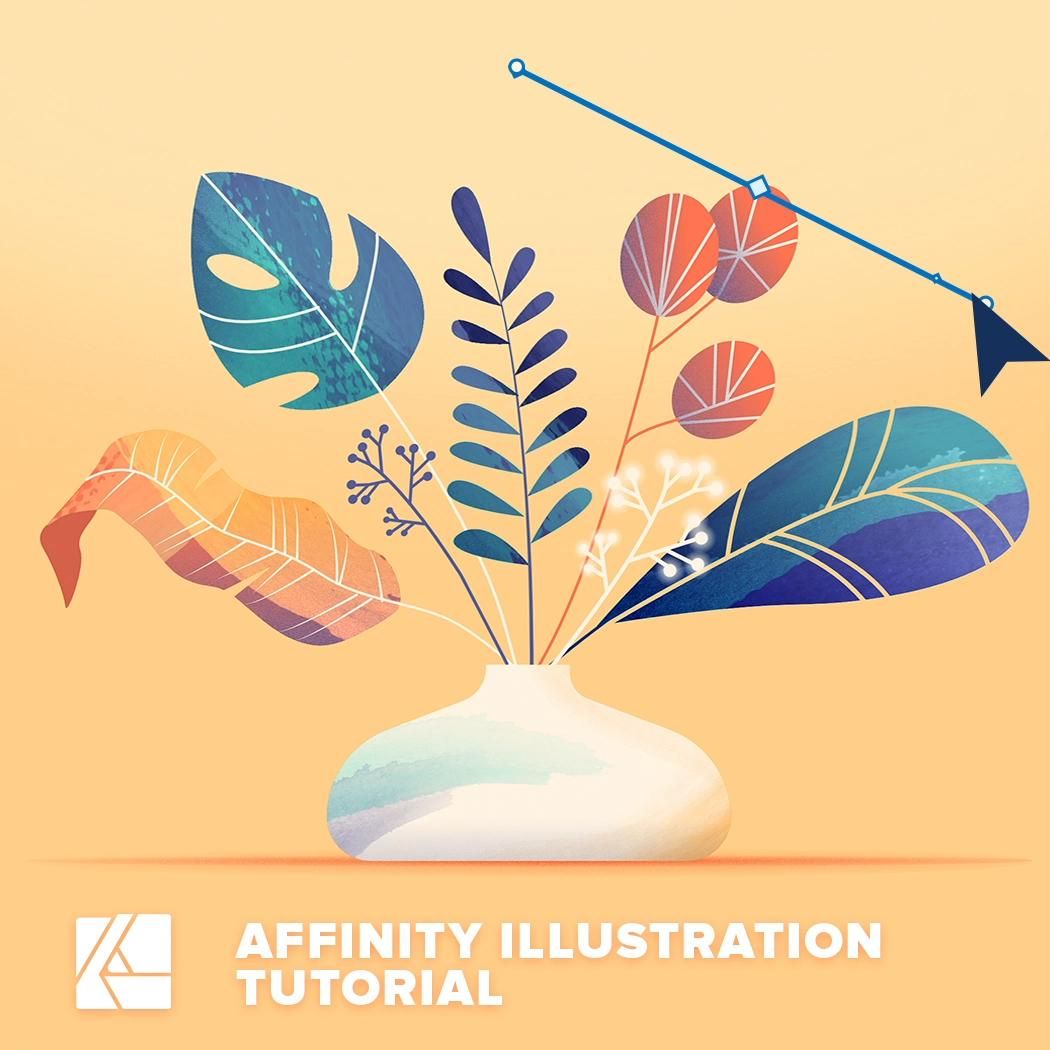 Affinity Designer illustration flower