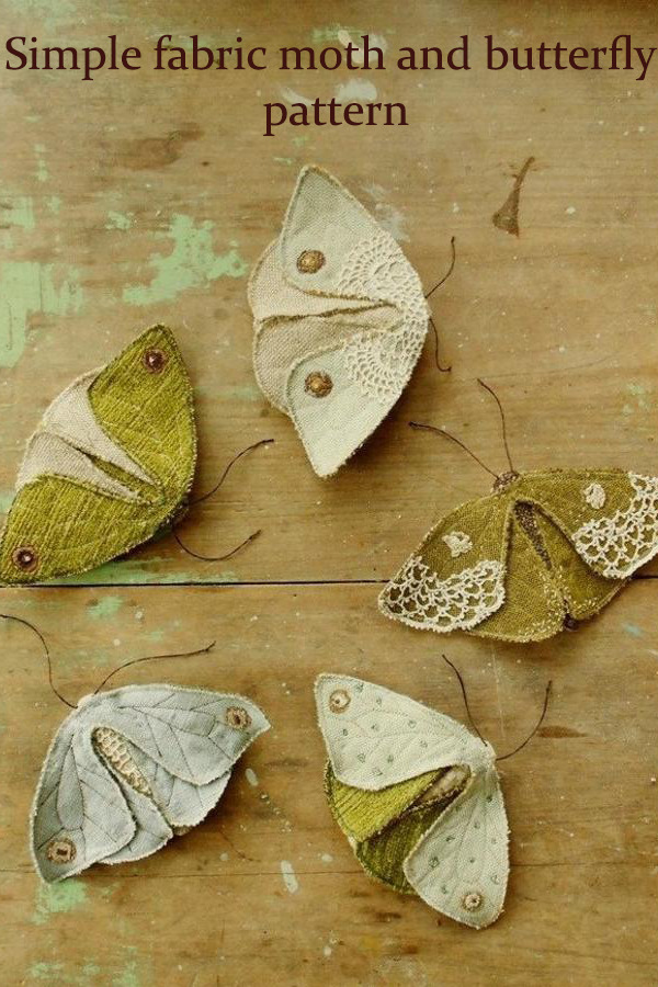 Simple fabric moth and butterfly sewing pattern – Sew Modern Kids