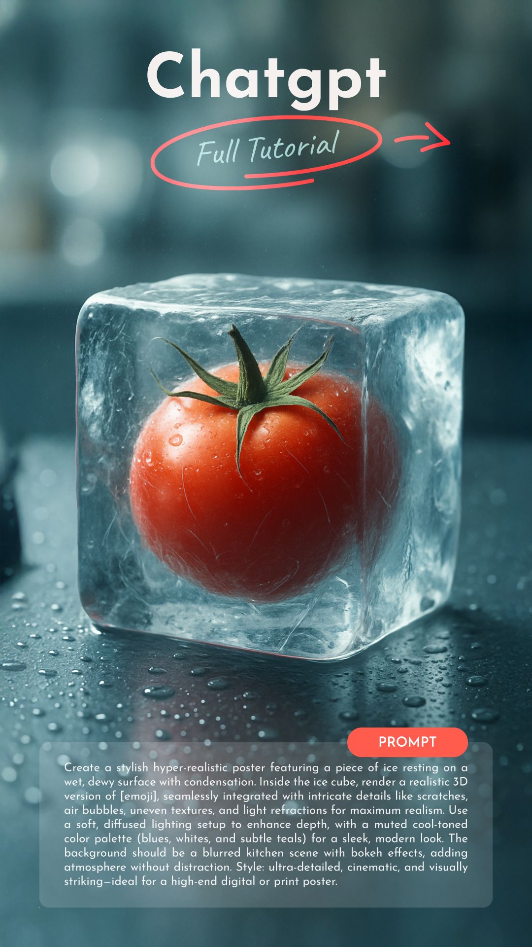 ChatGPT & Sora | Product in an Ice Cube