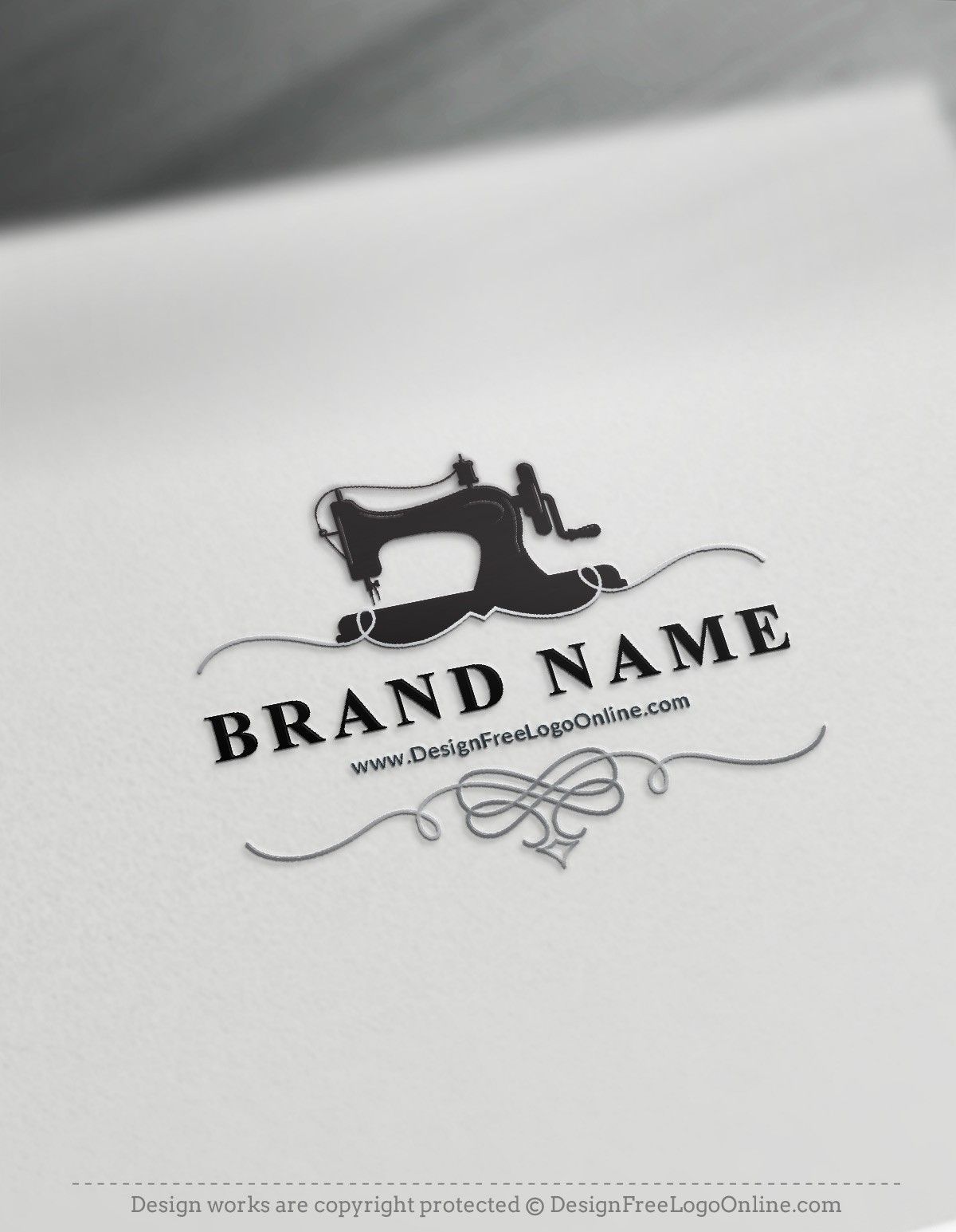 Tailor Sewing Machine Logo | Branding, Création logo, Créativité…