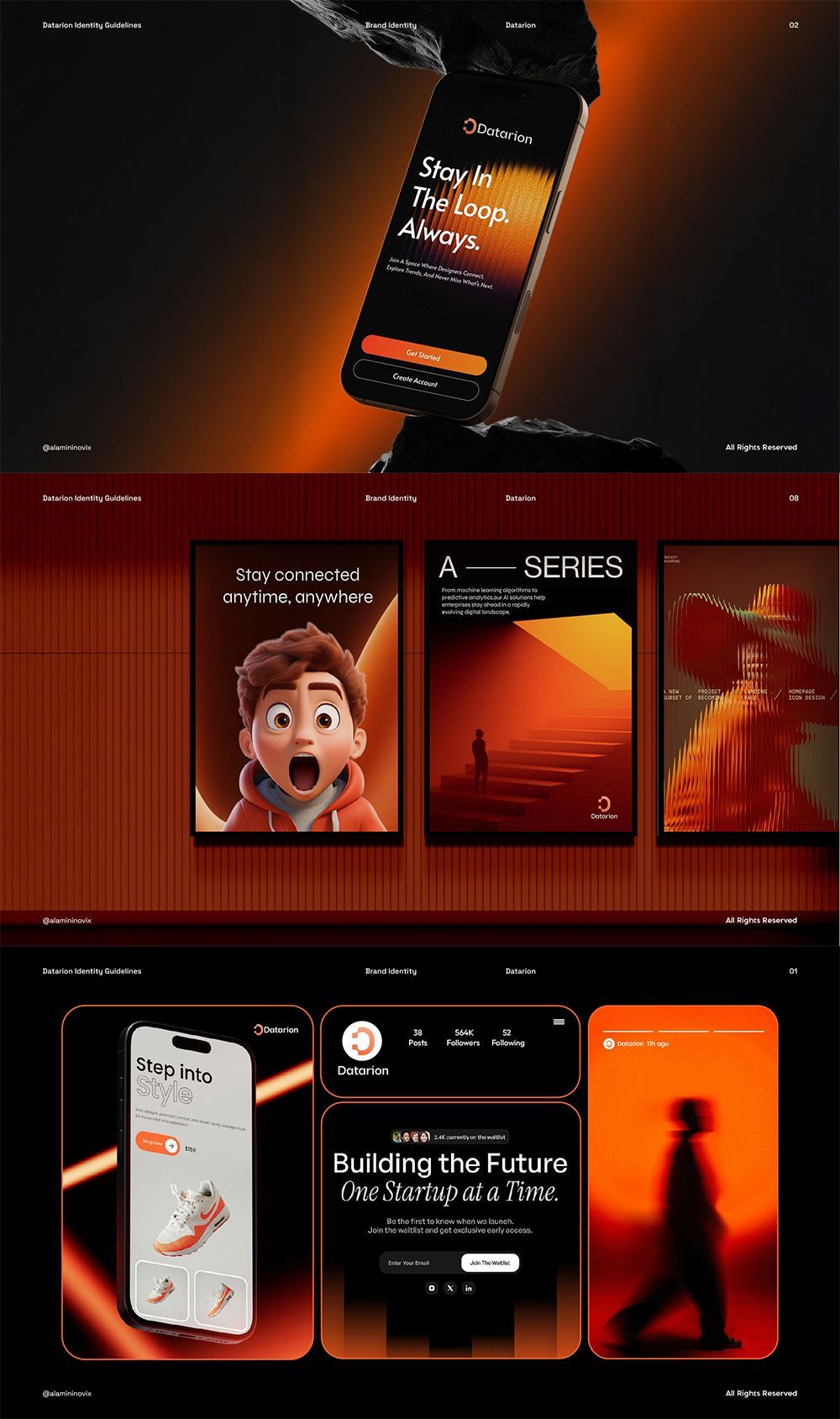 Futuristic Tech Branding | Visual Identity | AI & SaaS Brand Identity