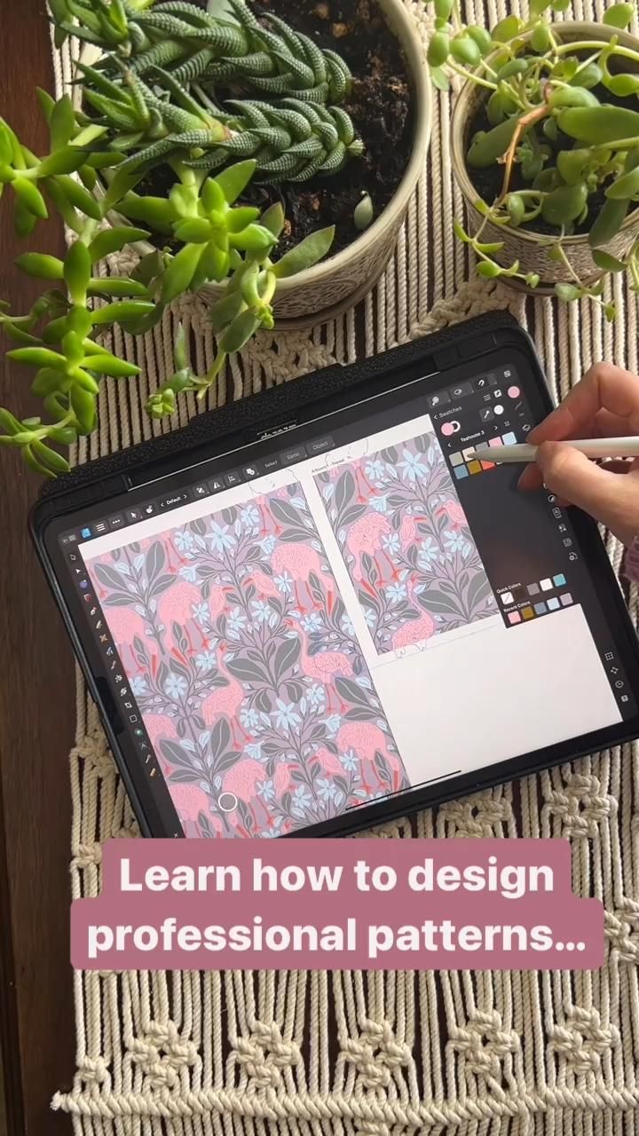 Learn to Create Professional Patterns on Your iPad for Fabric, Stationary, etc.