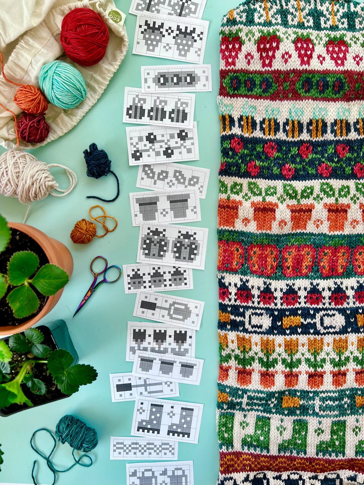 Pacific Knit Co. Doodle Decks – Garden