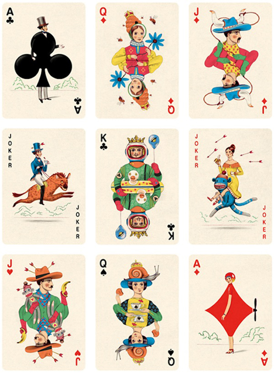 13 custom design playing cards