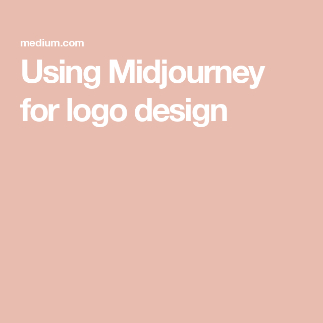 Using Midjourney for logo design