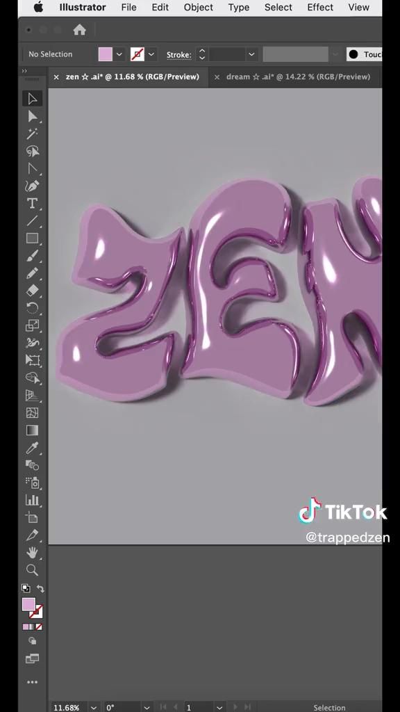 How to create a 3D glass chrome effect in Adobe Illustrator