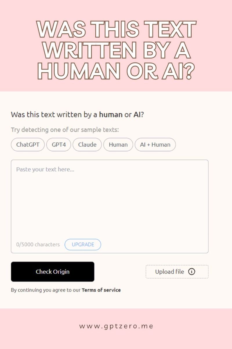 GPTZero | Was This Text Written By A Human Or AI?